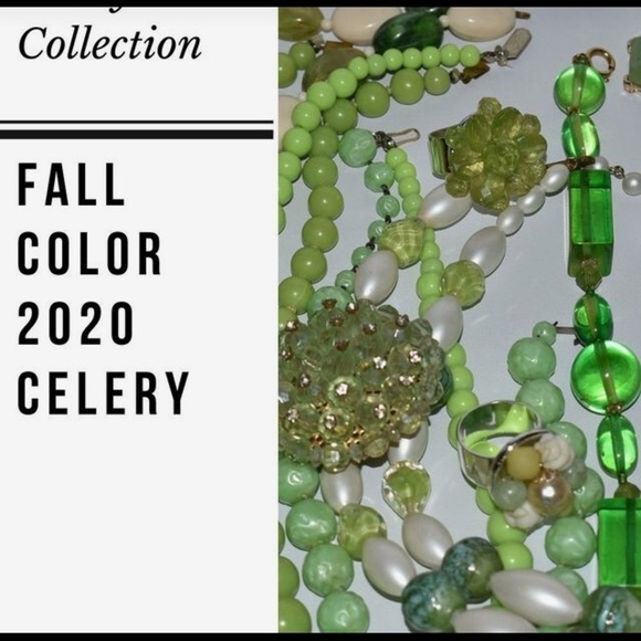 Vintage round textured Stones Green Brooch 1960’s - Picture 5 of 5